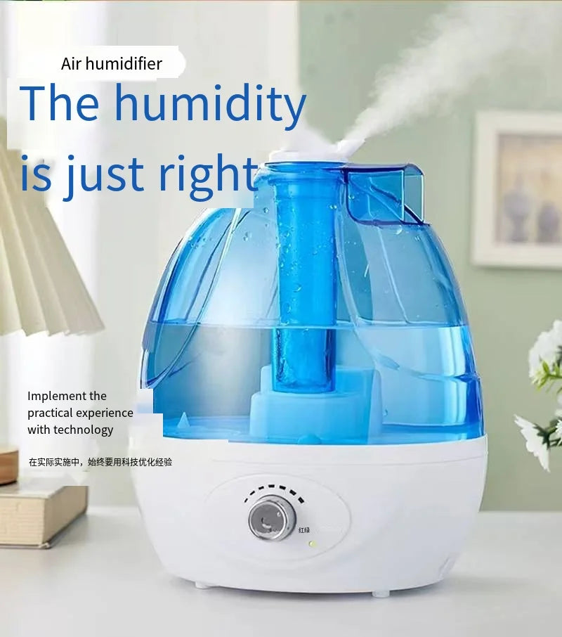 Cold mist humidifier, humidifier for baby care room and entire house, 360 degree rotating nozzle