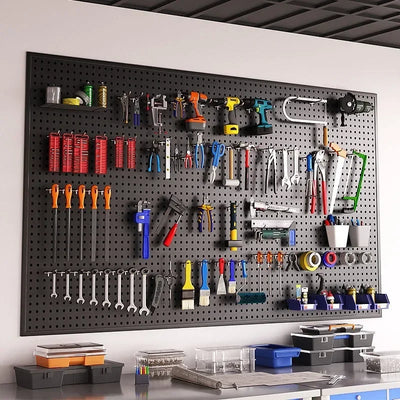 Metal Storage Hardware Tool Wall-mounted Board Tools Packaging Board DIY Multifunction Strong Bearing Capacity Professional Tool