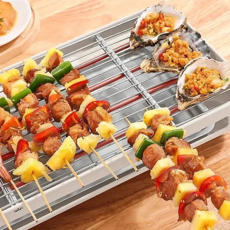 household non-stick grill pan Electric barbecue grill Korean smokeless barbecue machine indoor iron plate barbecue meat function