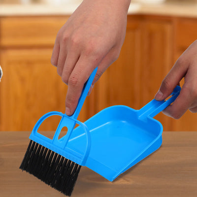 3 Sets Brush Small Broom Dustpan Mini Pans 1950X1300X260CM Plastic Sweep Cleaning Tools