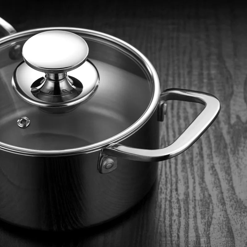 316 stainless steel steamer Double layer soup pot Household thickened milk pot Kitchen utensils pots for cooking