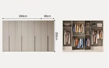 Cosmetics Nordic Wardrobe Modern Luxurious Storage Partitions Wardrobe Clothes Organizer Szafy Do Sypialni Bedroom Furniture