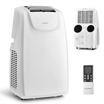 12,000 BTU Dual Hose Portable Air Conditioner 3-in-1 AC Unit w/ Remote Control