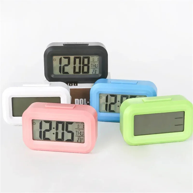 LED Digital Alarm Clock Children's Bedroom Clock for Room Bedside Table Suitable for Home Offices Kids Clocks Decor Garden