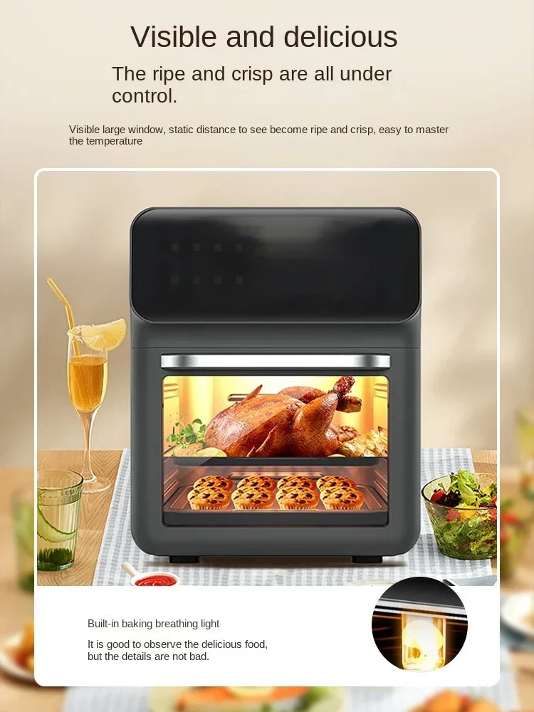 2023 new visible air electric frying pan household large-capacity oven cake pan two-in-one official flagship store