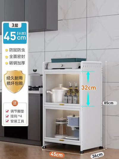 Kitchen Storage Rack Multi-functional Gap Storage Cabinet Multi-layer Storage Cabinet Gap Side Storage Cabinet Cupboard