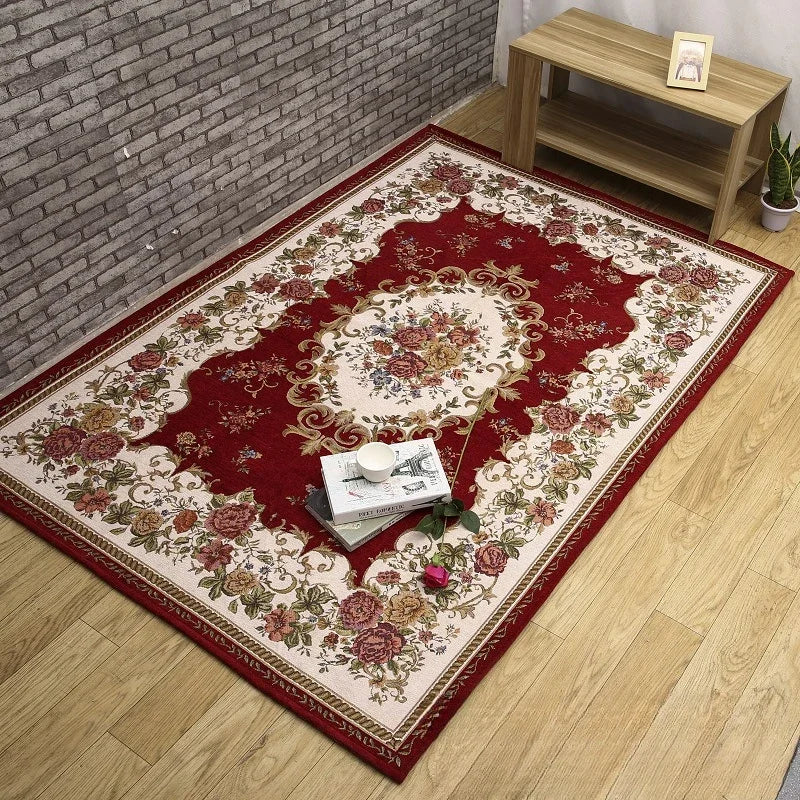 European Style Living Room Carpet, Bedroom Sofa, Coffee Table, Household Use, Entrance Foyer, Foot Mat, Dirt Resistant