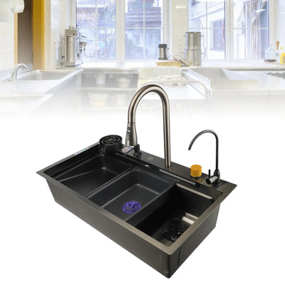 Kitchen Sink Professional Modern Easy Installation Rustproof Undermount Kitchen Sink Thickened Large Capacity for Home Kitchen