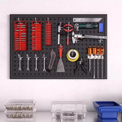 Metal Tools Wall Hole Plate Universal Wall Hanging Tool Storage Plate Portable Tool Organizer Packaging Hole Board Shelfs