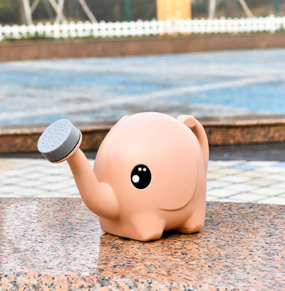 2500ml Outdoor Elephant Watering Can Kids Home Patio Lawn Gardening Irrigation Plant Outdoor Cute Cartoon Plastic Watering Pot