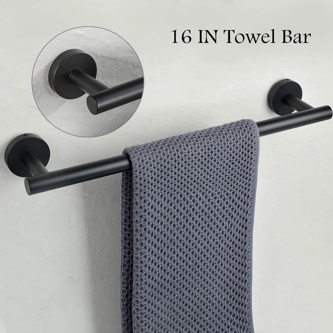 40cm Towel Holder Towel Rails Wall Mount Rack Bathroom Towel Bar 304 Stainless Steel Towel Shelf Bathroom Accessories