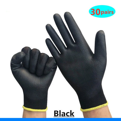 Nitrile safety coated work gloves PU and palm coated gloves safety gloves are suitable for construction and maintenance vehicles