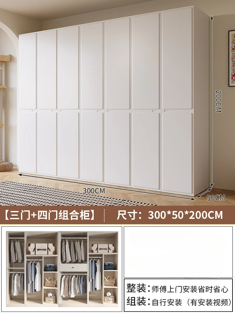 Modern Manmade Board Organizer Wardrobe Storage Minimalist Wardrobe Open Closets Bedroom Shelves Guarda Roupa Bedroom Furniture