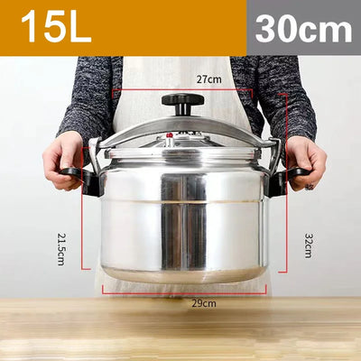 Commercial Large Capacity Pressure Cooker, Stew Pot, Kitchen Cookware, Safety Pan, Induction Cooker, 9-60L