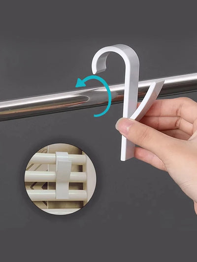 4Pcs Bathroom Hook Radiator Hooks Family Towel Rack Hooks Plastic Towel Rack Transparent Rail Radiator Hooks For Kitchen Hanging