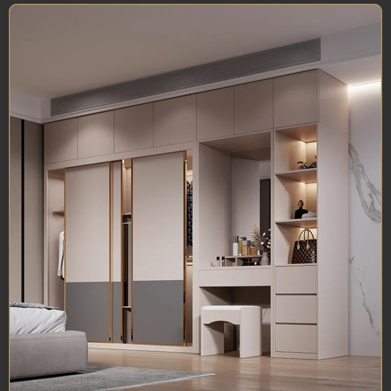 Nordic Drawer Wardrobes Multilayer Doors Modern Open Closets Room Wardrobes Drawers Shelf Armoire De Rangement Bedroom Furniture