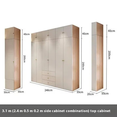 Bedroom European New Wardrobe Luxury Modern Luxury Large Clothes Storage Wardrobe Portable Nordic Guarda Roupa Unique Furniture