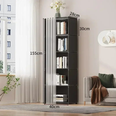 Wardrobe Storage Rack Multi-layer Dustproof Storage Cabinet Multifunctional with Curtains Bedroom Portable Clothe Home Furniture