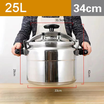 Commercial Large Capacity Pressure Cooker, Stew Pot, Kitchen Cookware, Safety Pan, Induction Cooker, 9-60L