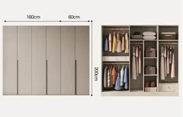 Cosmetics Nordic Wardrobe Modern Luxurious Storage Partitions Wardrobe Clothes Organizer Szafy Do Sypialni Bedroom Furniture