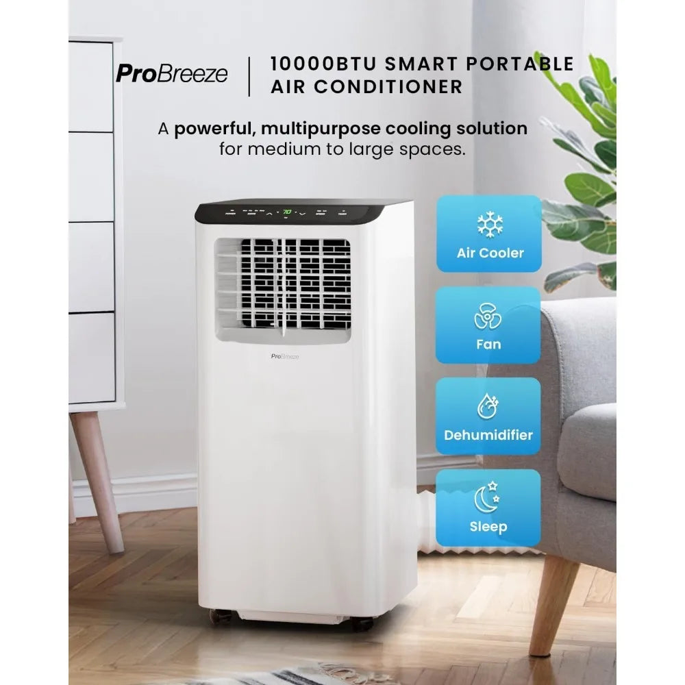 4 in 1 Portable Air Conditioner for Room 10000 BTU 450SqFt Air Conditioning Unit, Smart Air Conditioner with Fan, Dehumidifier