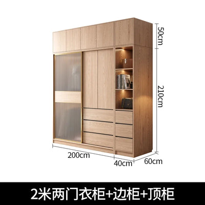 Wooden Luxury Wardrobes Modern Clothes Storage Organizer Wardrobes Apartment Display Mueble Para Colgar Ropa Furniture Bedroom