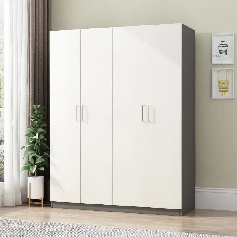 Closet small family modern simple household bedroom storage locker rental room with children adult cabinet