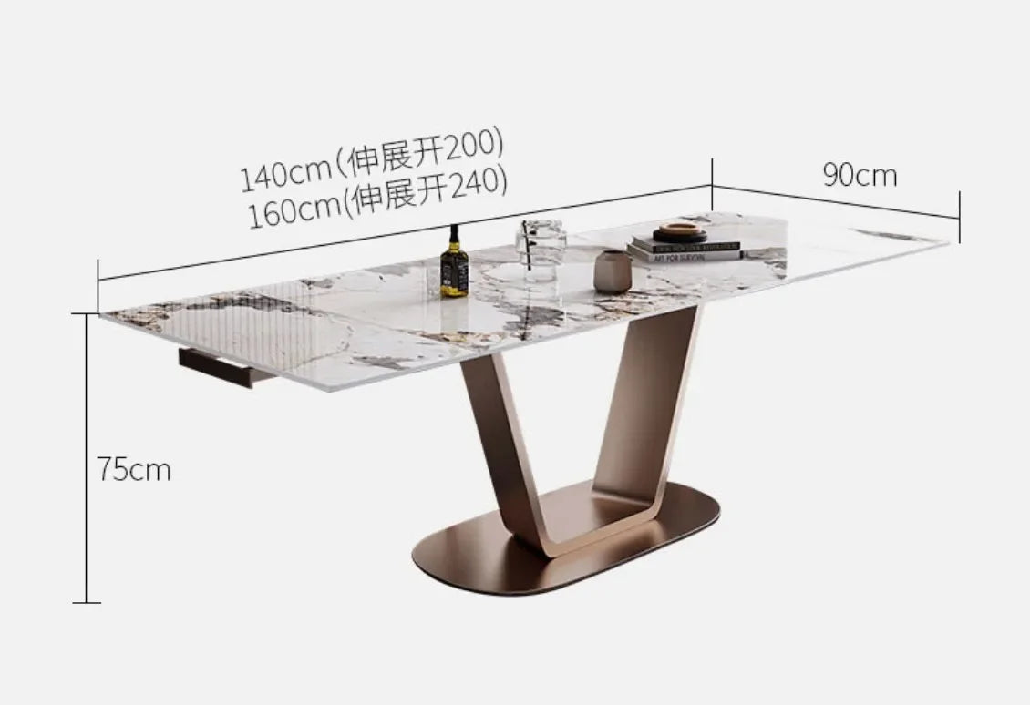 Modern Customized Extendable Dining Table