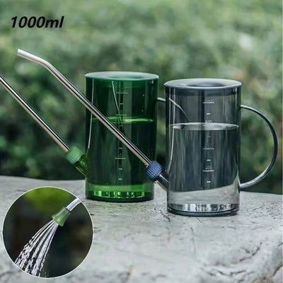 1000ml Succulent Watering Pot Gardening Household Long Mouth Watering Pot To Grow Flowers Transparent Watering Pot random color