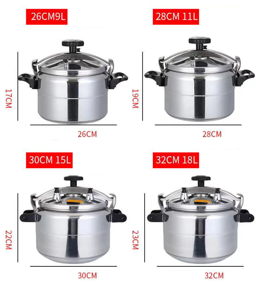 Commercial Large Capacity Pressure Cooker, Stew Pot, Kitchen Cookware, Safety Pan, Induction Cooker, 9-60L