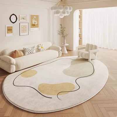 VIMAKA Cream Style Ins Light Luxury Imitation Cashmere Carpet Living Room Bedroom Sofa Dirt Resistant Carpet Home Decoration