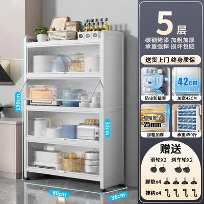 Kitchen Storage Rack Multi-functional Gap Storage Cabinet Multi-layer Storage Cabinet Gap Side Storage Cabinet Cupboard