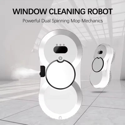 Electric Window Cleaning Robot with Water Spray and Mop Function for Glass Cleaning