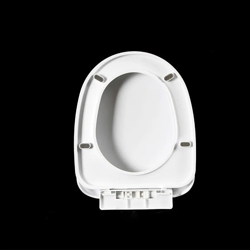 1PC Bathroom Toilet Lid Universal Slow Down Closed Toilet Seat Quick-Release Silent Cover O-Shaped Bottom Mounted Toilet Cover