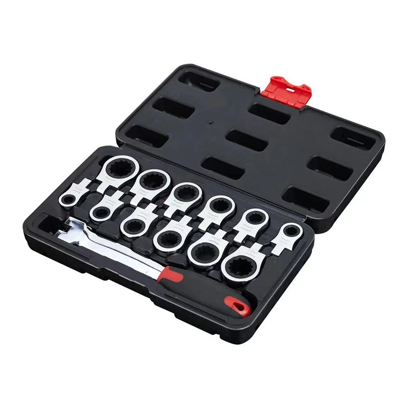 Ratchet Wrench Set Easy Use Sturdy Quick Release Multifunction Detachable For Auto Truck Maintenance Gadgets