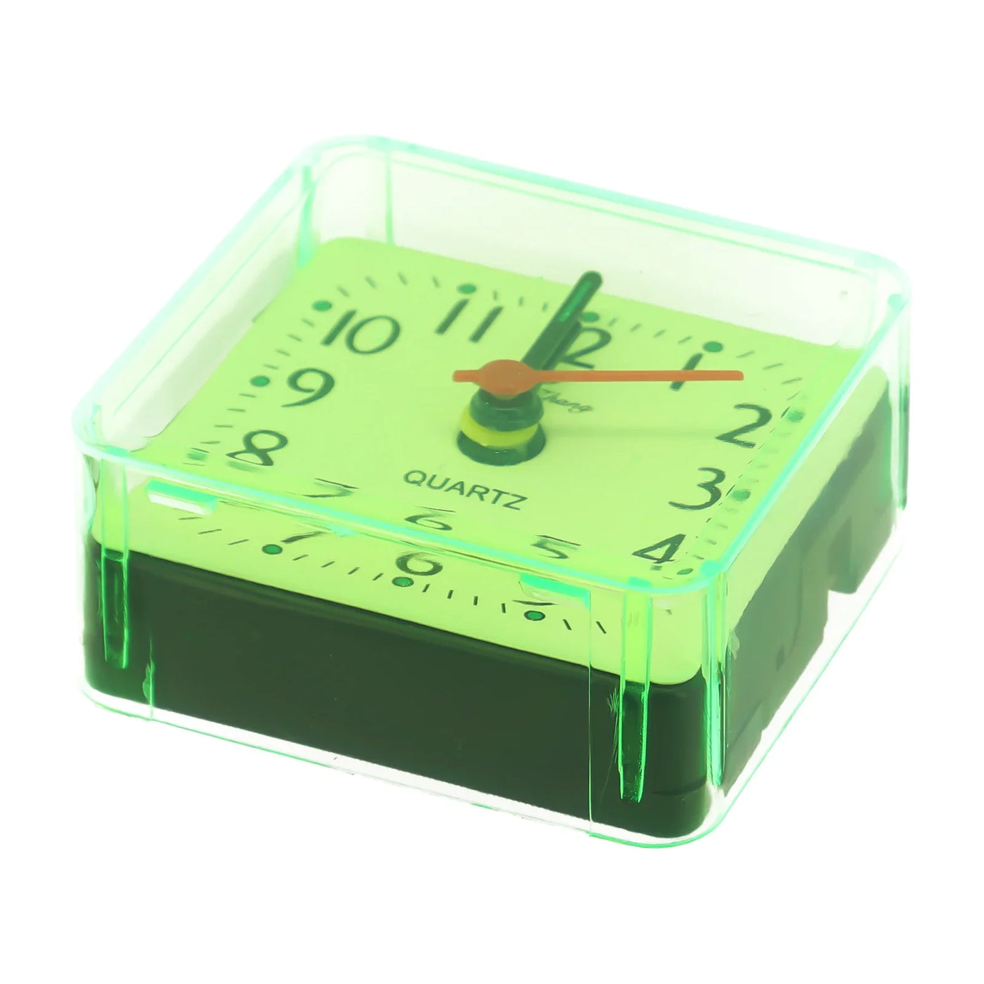 Wake Up Clocks Alarm Clock Office 1 AA Battery Small Square 1 Pcs 6.2x3x5.9cm Candy Colors Easy-To-Read Numbers