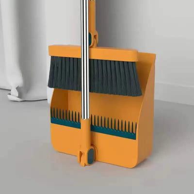 Household Broom Dustpan Set Multifuction Foldable Rotating Soft Hair Broom Sweeping Wiper Floor Cleaning Tools