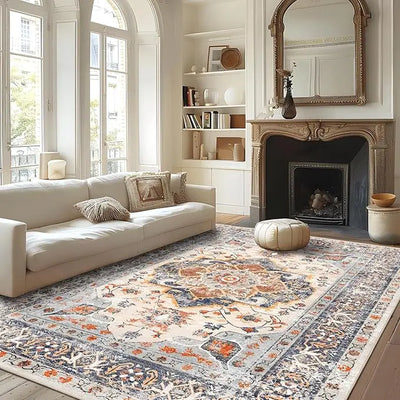 VIKAMA Bohemian style Large living room floor mat bedroom bed rug Master bedroom retro Nordic Persian national style