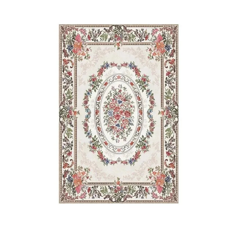 Retro Pastoral Printed Carpets Living Room Home Hotel Decor Bedroom Area Rugs Non-slip Washable Coffee Table Hallway Floor Mat