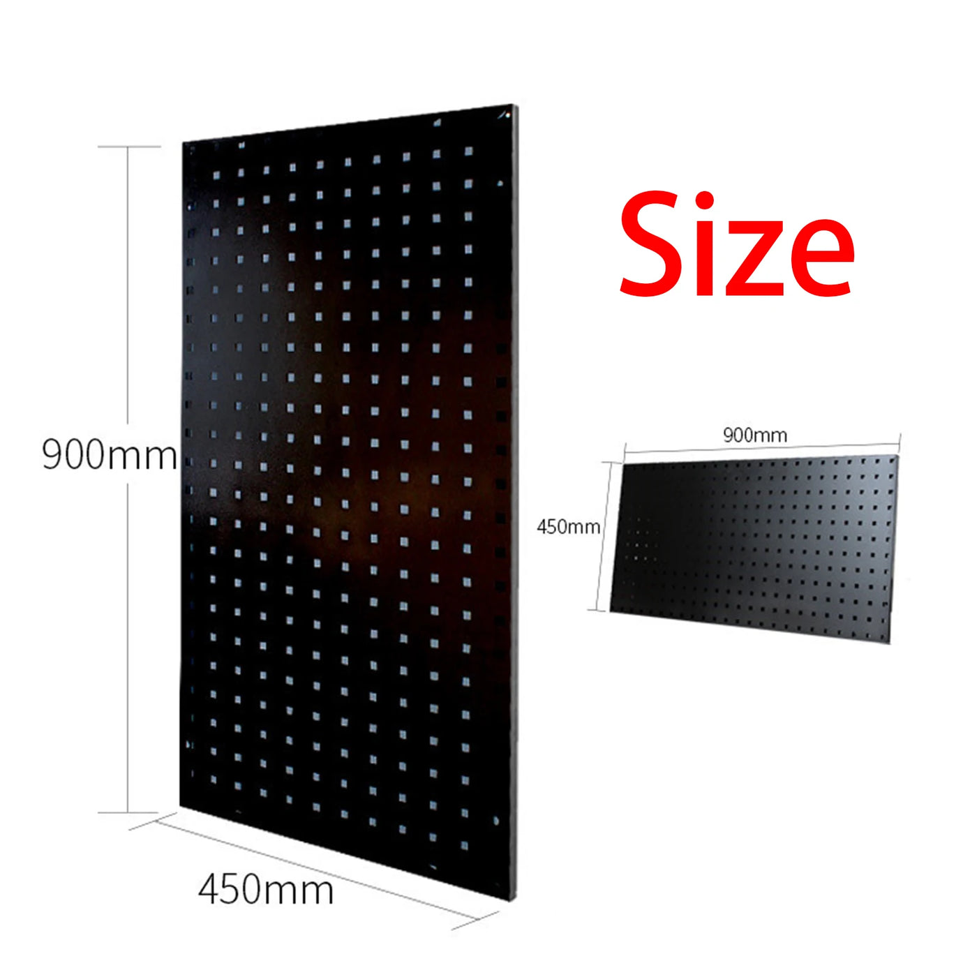 Garage Tool Pegboard Wall Organizer Pegboard Panels Peg Boards Utility Tool Storage Metal Iron for Living Room Workbench