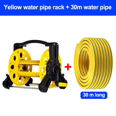 Car wash hose water gun organizer large yellow hose car garden hose reel hose hose hose organizer car wash watering artifacts