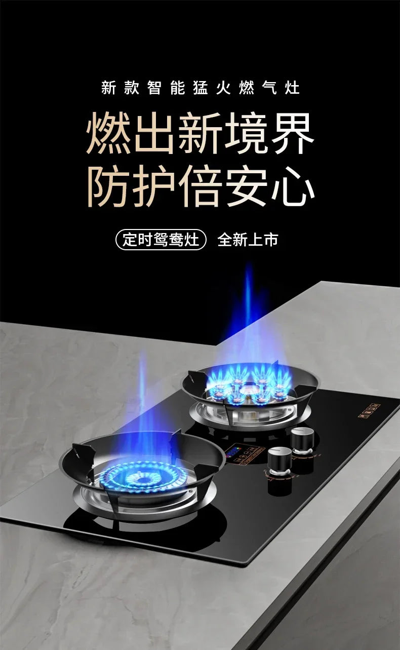 Upgrade Your Kitchen Appliances with Royalstar Inset Gas Stove: Double Burner, Energy-saving, Scheduled Fierce Fire Furnace