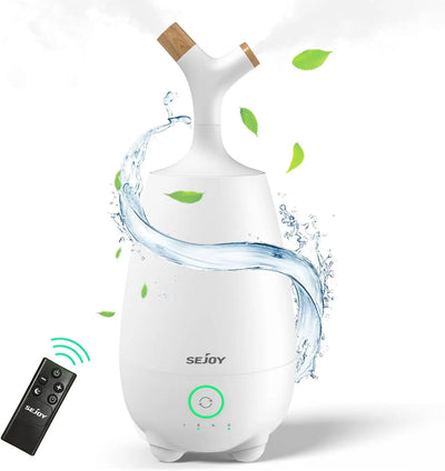 SEJOY Humidifiers for Large Room 5L Ultrasonic Cool Mist Humidifier for Bedroom Ultra Quiet Top Fill Air Humidifier for Baby