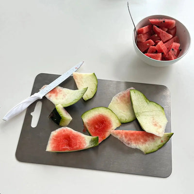 316 Stainless Steel Panel and Chopping Board Kitchen Household Thickened Double Sided Cutting Board Block Kneading Dough Board