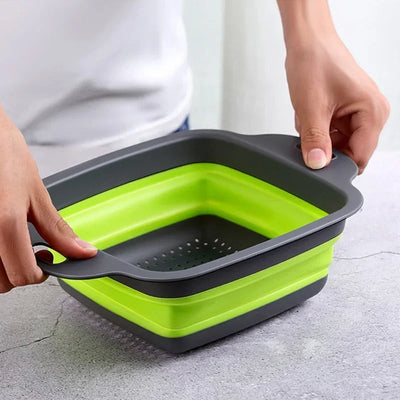 Foldable Fruit Vegetable Washing Basket Kitchen Accessories Tools Strainer Portable Colander Collapsible Drainer Kitchen Gadgets