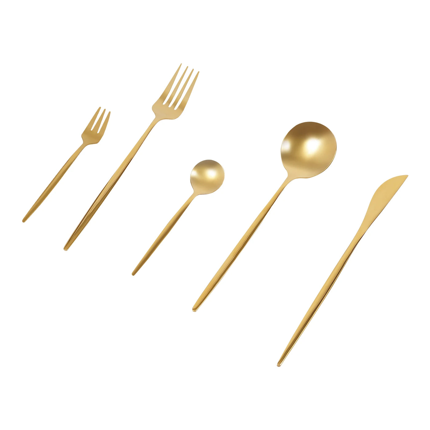 90PCS Gold Dinnerware Set, Gold Flatware Cutlery Set, Stainless Steel Utensils Set for Home Restaurant