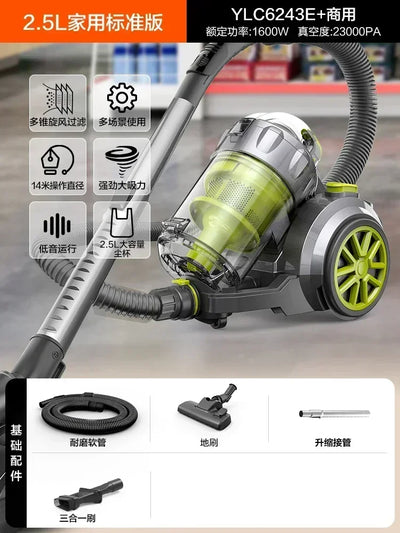 Vacuum Cleaner - Household Large Suction Small, High Power Cat Hair Suction, Light Sound Industrial Vacuum Cleaner, Wired Pet.