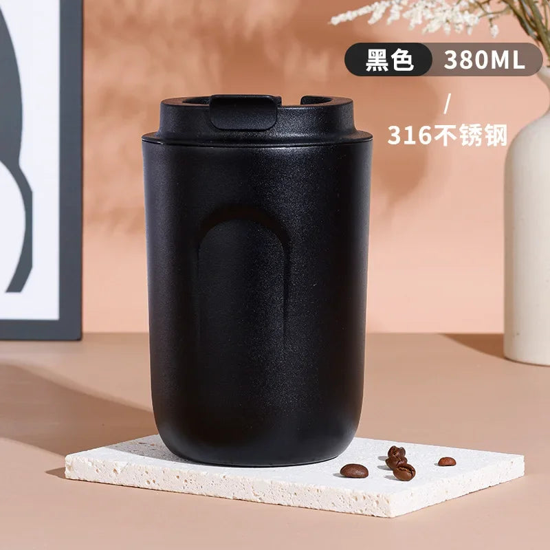 220Ml /380Ml Stainless Steel Mini Coffee Cup Water Bottle Leak-Proof Car Vacuum Flask Travel Insulated Bottle Thermos Mug