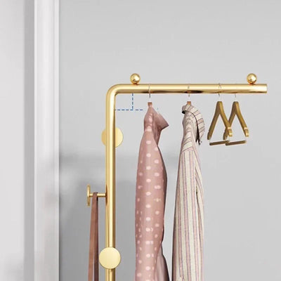 Clothes Rack Golden Minimalist Shelfs Home Modern Clothes Hanger Stand Closets Perchero