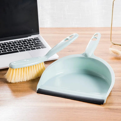 4 pcs Mini Plastic Kitchen Home Window Cleaning Dustpan and Brush Set Dustpan Set Small Dust Pans with Brush Set Cleaning Tool